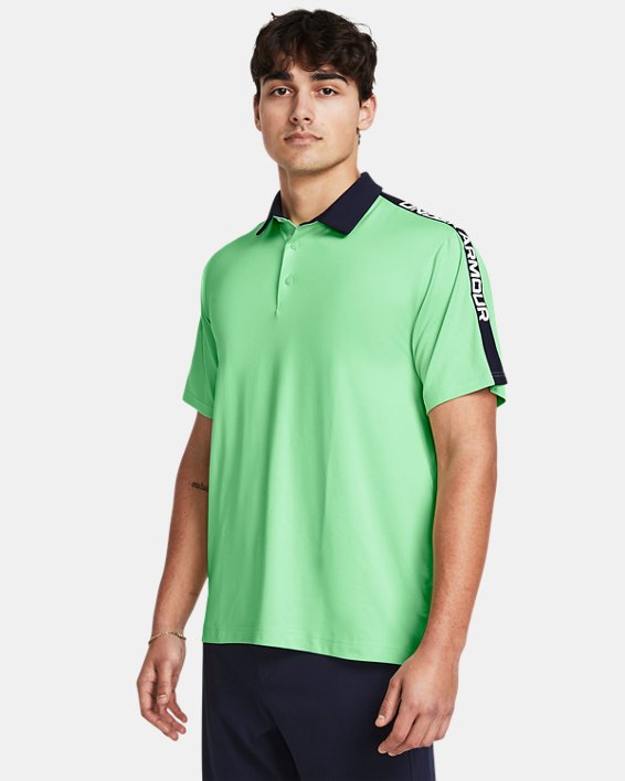 Polo UA Playoff 3.0 Striker pour homme, Green, pdpMainDesktop image number 0